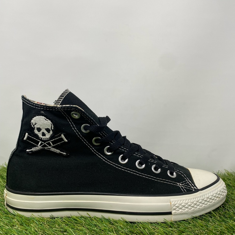 Converse x Jackass All Star High Top Chuck Taylor shoes Black White Sneakers